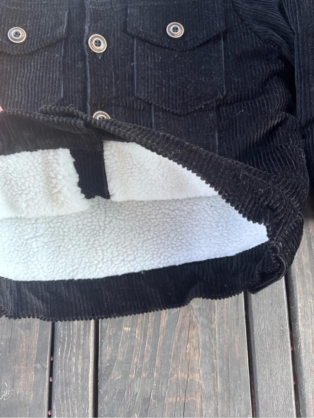 NWT Kids Corduroy Sherpa Lined Jacket Size 4